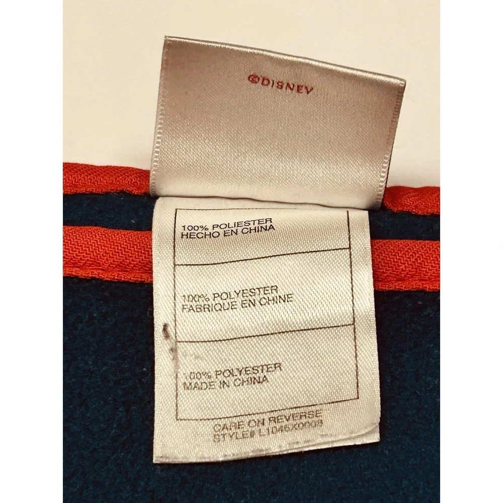 Vintage iDisney Store Winnie the Pooh Eeyore Piglet Blue Fleece Blanket 50x60